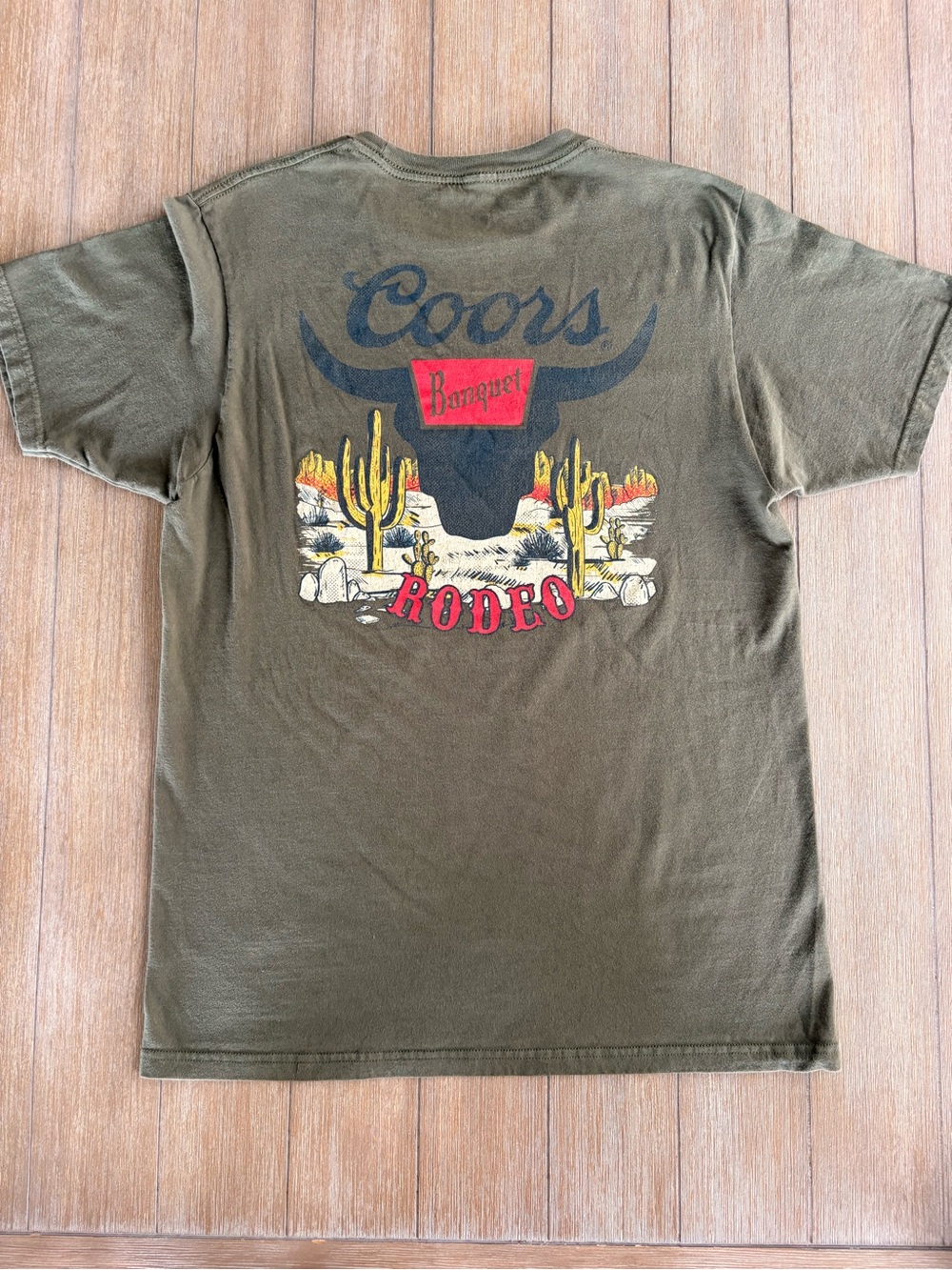 🌸Olive Green Short Sleeve Crewneck Tee🌸 - Picture 5 of 5